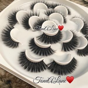 Mink Eyelashes Lashes 5d Eyelashes Glam 7 pairs